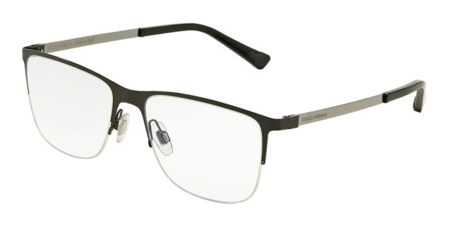 Dolce&Gabbana Dolce&Gabbana DG1283 Progressive Prescription Eyeglasses 01-55 - Black Frame