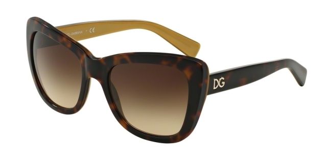 Dolce&Gabbana Dolce&Gabbana DG4260 Bifocal Prescription Sunglasses DG4260-295613-54 - Lens Diameter 54 mm, Frame Color Top Havana On Gold