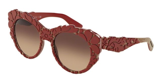Dolce&Gabbana Dolce&Gabbana DG4267 Progressive Prescription Sunglasses DG4267-299913-53 - Lens Diameter 53 mm, Frame Color Top Red/texture Tissue