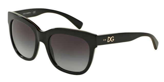 Dolce&Gabbana Dolce&Gabbana DG4272 Progressive Prescription Sunglasses DG4272-30038G-53 - Lens Diameter 53 mm, Frame Color Top Black/gold/black