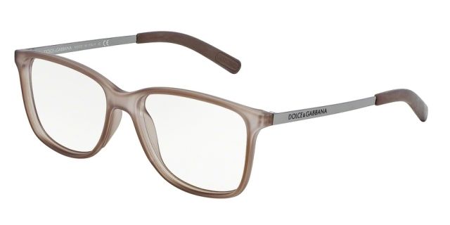 Dolce&Gabbana Dolce&Gabbana LIFESTYLE DG5006 Bifocal Prescription Eyeglasses 2620-54 - Demi Transparent Brown Rubber Frame