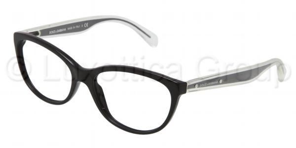 Dolce&Gabbana Dolce&Gabbana Mambo collection DG3141 Single Vision Prescription Eyeglasses 501-5316 - Black Frame