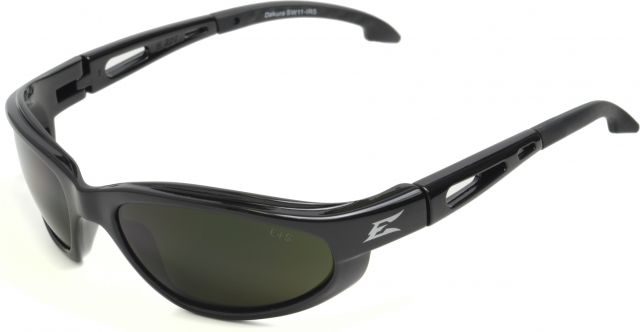 Edge Eyewear Edge Eyewear Dakura Safety Glasses - Black Frame, Medium Welding IR 5.0 Lens SW11-IR5