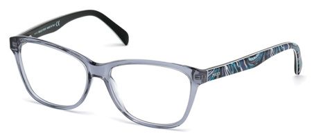 Emilio Pucci Emilio Pucci EP5024 Single Vision Prescription Eyeglasses - Grey Frame, 54 mm Lens Diameter EP502454020