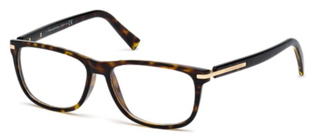Ermenegildo Zegna Ermenegildo Zegna EZ5005 Single Vision Prescription Eyeglasses - Dark Havana Frame, 55 mm Lens Diameter EZ500555052