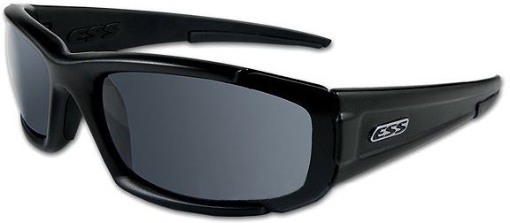 ESS ESS High Adrenaline CDI Sunglasses, Black Frame, Clear/Smoke Lenses 740-0296