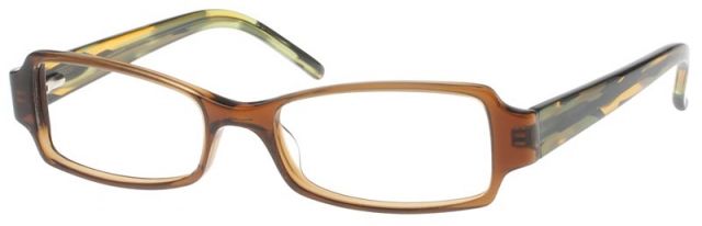 Exces Exces 3063 Progressive Prescription Glasses with Brown Mottled Olive 606 Frame 3063 606