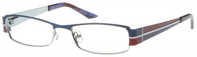 Exces Exces 3066 Bi Focal RX Eyewear with Navy Burgundy 592 Frame 3066 592