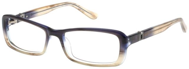 Exces Exces 3120 Eyeglass Frames, Female,, Navy-Straw Frame, 52-16-135 3120-401