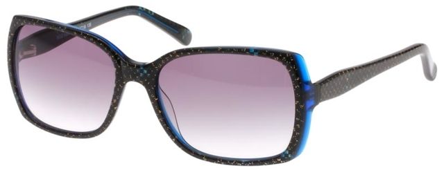 Exces Exces Maxi Sunglasses, Female, Gold Sparkle-Blue/Grey Gradient Lenses, 53-20-140 Maxi-914