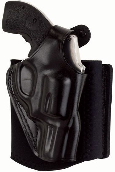 Galco Galco Ankle Glove / Ankle Holster - Left Hand, Black, Thumb Break Retention Strap, Sig P239 AG297