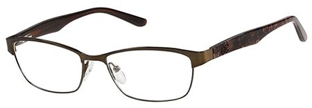 Guess Guess GU2420 Progressive Prescription Eyeglasses - Matte Dark Brown Frame, 50 mm Lens Diameter GU242050049