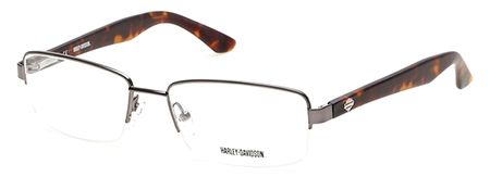 Harley Davidson Eyewear Harley Davidson Eyewear HD0731 Bifocal Prescription Eyeglasses - Shiny Gun Metal Frame, 56 mm Lens Diameter HD073156008