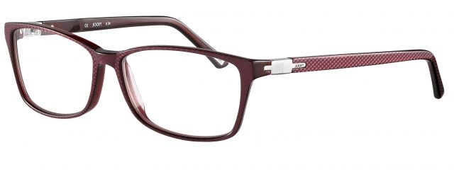 Joop! JOOP! 81068 Single Vision Prescription Eyeglasses - Red Frame and Clear Lens 81068-6459SV