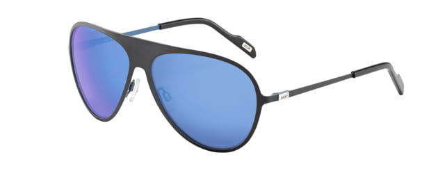 Joop! Joop! 87347 Single Vision Prescription Sunglasses, Black Frame, Grey W/ Blue Mirror Lens 87347-890SV
