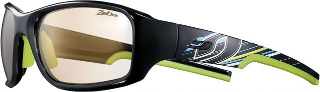 Julbo Julbo Stunt Single Vision Prescription Sunglasses, Black Frame, Zebra Lens, Photochromic-J4383114SV