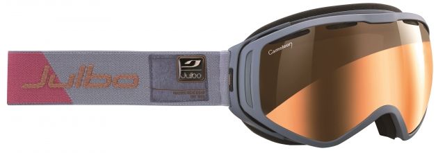 Julbo JULBO Titan Ski Goggles,Grey,Camel Lenses w/Silver Flash, XL 80250215