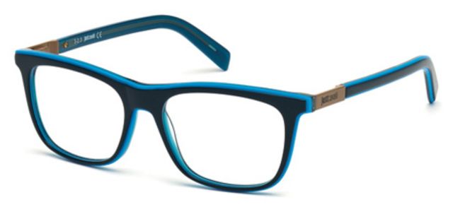 Just Cavalli Just Cavalli JC0606 Progressive Prescription Eyeglasses - Blue Frame, 52 mm Lens Diameter JC060652092