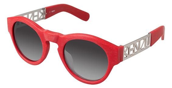 Kenzo Kenzo 3168 Progressive Prescription Sunglasses KZ316804 - Frame Color Matte Red Wood