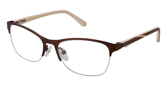 LAmy LAmy Lydie Progressive Prescription Eyeglasses - Frame MATTE BROWN, Size 50/16mm LYLYDIE02