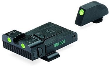 Meprolight Meprolight Tru-Dot Night Sights, Adjustable Green Front/Rear - For Glock 19/20