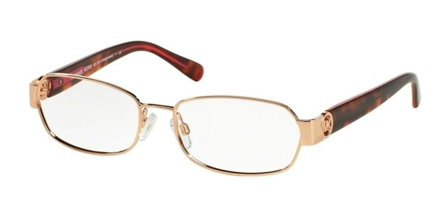 Michael Kors Michael Kors AMAGANSETT MK7001 Single Vision Prescription Eyeglasses 1003-54 - Rose Gold Frame