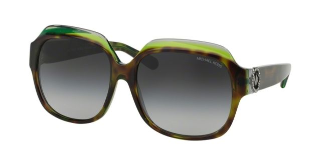Michael Kors Michael Kors CRETE MK6002B Bifocal Prescription Sunglasses MK6002B-300211-60 - Lens Diameter 60 mm, Frame Color Tortoise/Green/Grey