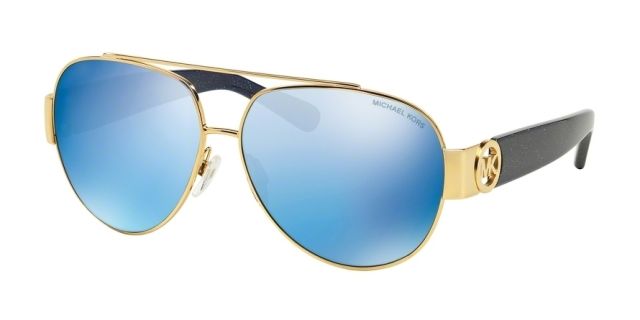 Michael Kors Michael Kors TABITHA II MK5012 Bifocal Prescription Sunglasses MK5012-106955-59 - Lens Diameter 59 mm, Frame Color Gold Blue Glitter