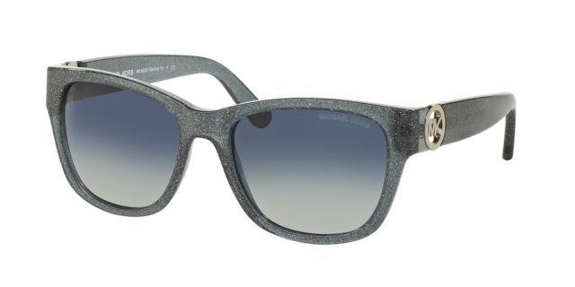 Michael Kors Michael Kors TABITHA IV MK6028 Progressive Prescription Sunglasses MK6028-31024L-54 - Lens Diameter 54 mm, Frame Color Blue Grey Glitter