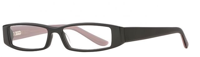 Michael Stars Michael Stars MS Trendy SEMS TREN00 Single Vision Prescription Eyeglasses - Girly Black SEMS TREN004835 BK