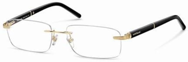 Mont Blanc Montblanc MB0337 Bifocal Prescription Eyeglasses MB033757030 - Lens Diameter 57 mm, Frame Color Shiny Endura Gold