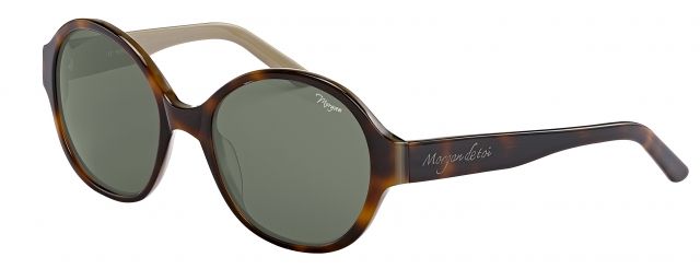 Morgan Morgan 207165 Single Vision Prescription Sunglasses, Brown Frame, Black Lens-207165-6729SV