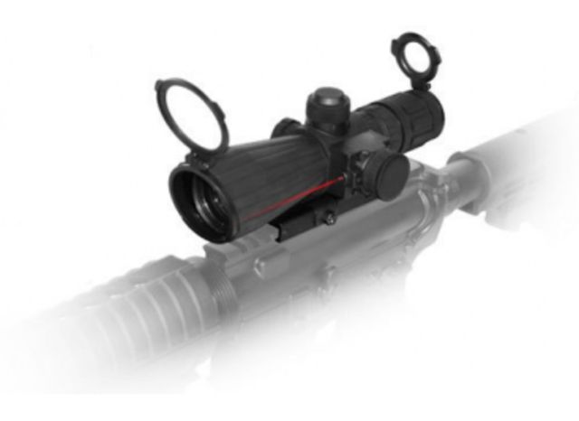 NcSTAR NC Star 4x32 Rubber Compact Mark 3 Tactical Illuminated MilDot Riflescope SRTM432G