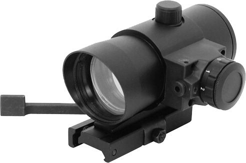 NcSTAR NcSTAR 1x40 Red Dot Sight w/ Built in Red Laser-Quick Release Weaver Mount DLB140R