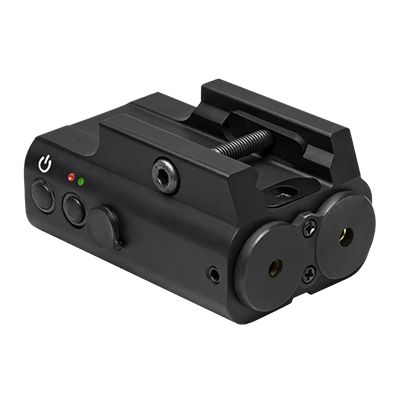 NcSTAR NCSTAR Green and Red Laser Sight with Rail Mount, Black APXLRGB