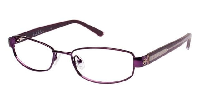 Nicole Miller Nicole Miller Beekman Single Vision Prescription Eyeglasses - Frame PURPLE, Size 52/17mm NMBEEKMAN02