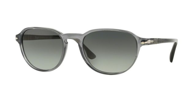 Persol Persol PO3053S Single Vision Prescription Sunglasses PO3053S-903771-54 - Lens Diameter 54 mm, Frame Color Grey