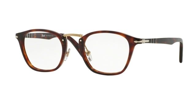 Persol Persol PO3109V Single Vision Prescription Eyeglasses 24-47 - Havana Frame