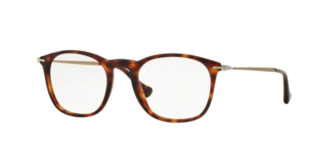 Persol Persol PO3124V Single Vision Prescription Eyeglasses 24-48 - Havana Frame