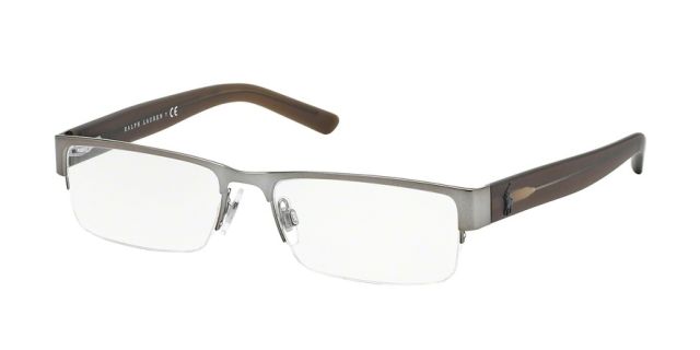 Polo Polo PH1148 Single Vision Prescription Eyeglasses 9050-54 - Mat Gunmetal Frame