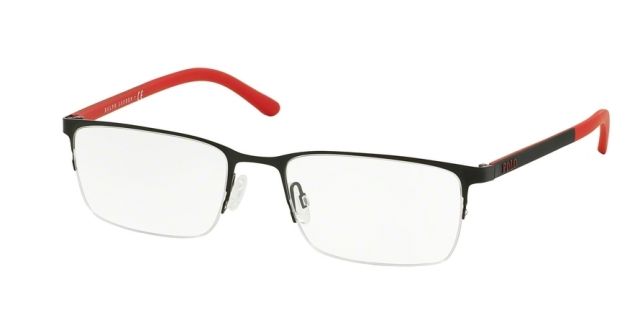 Polo Polo PH1150 Progressive Prescription Eyeglasses 9277-55 - Matte Black Frame