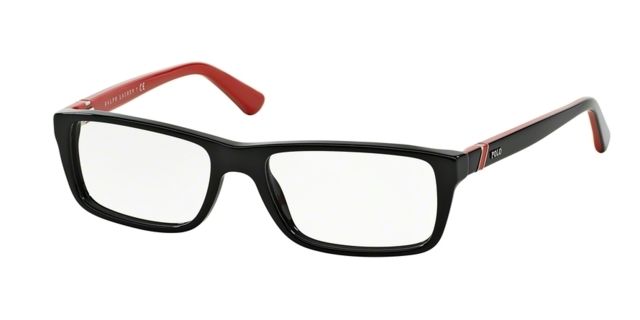 Polo Polo PH2104 Bifocal Prescription Eyeglasses 5245-54 - Black Frame, Demo Lens Lenses