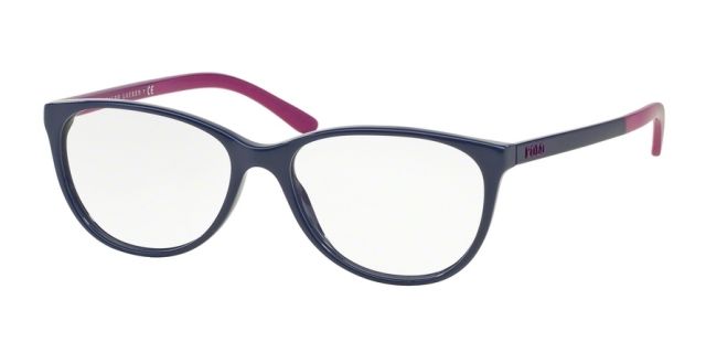 Polo Polo PH2130 Single Vision Prescription Eyeglasses 5515-54 - Blue Frame