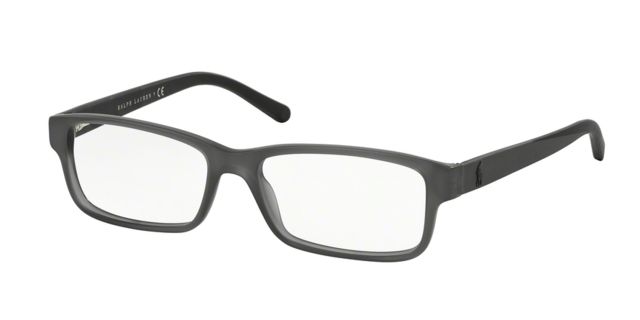 Polo Polo PH2132 Progressive Prescription Eyeglasses 5524-55 - Matte Crystal Grey Frame
