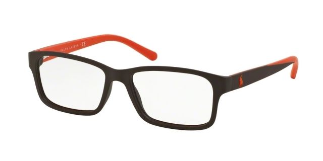 Polo Polo PH2133 Single Vision Prescription Eyeglasses 5526-54 - Matte Brown Frame