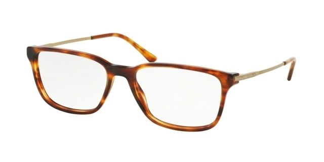 Polo Polo PH2134 Single Vision Prescription Eyeglasses 5007-54 - Havana Striped Frame