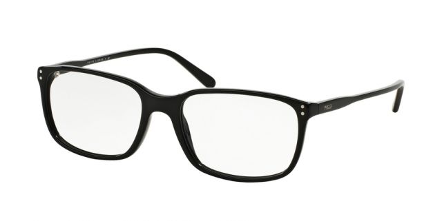 Polo Polo PH2139 Progressive Prescription Eyeglasses 5001-54 - Shiny Black Frame