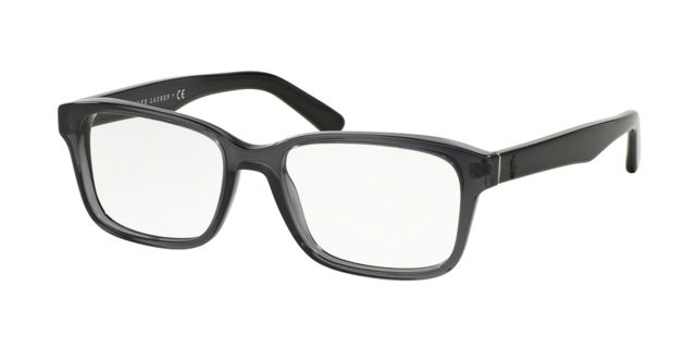 Polo Polo PH2141 Single Vision Prescription Eyeglasses 5407-55 - Crystal Grey Frame