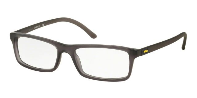 Polo Polo PH2152 Progressive Prescription Eyeglasses 5320-52 - Matte Cristal Grey Frame