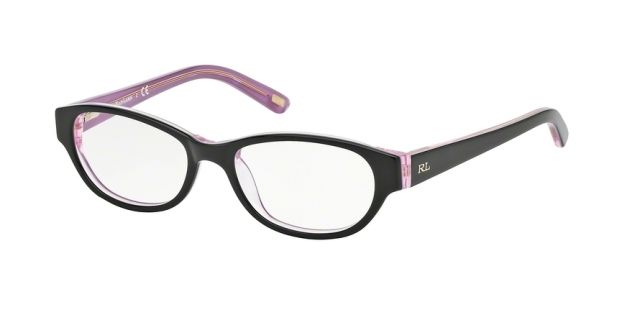Polo Polo PP8519 PP8519 Single Vision Prescription Eyeglasses 1013-46 - Black/Pink Frame